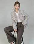 Deluxe Tweed Jacket in Blush Tones