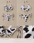 Sexy Cow Print Bikini Set