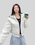 Shearling Patchwork Flight Jacket