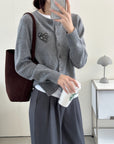 Luxurious Heart Mo&Co Classic Wool Cardigan