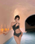 Starlit Sparkle Cut-Out One-Piece Swimsuit