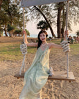 Tencel Airy Mid-Length Beach Dress