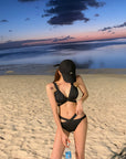 Korean Sexy Cross-Strap Bikini Two-Piece Swimsuit