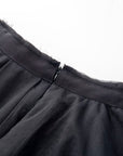 Dark Multi-Layered Irregular Gauze Skirt