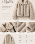 Luxury Faux Fox Fur Jacket