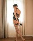 Sexy Lace One-Piece Underwear (Free Net Stockings)
