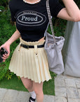 Pleated Skirt (With Belt)