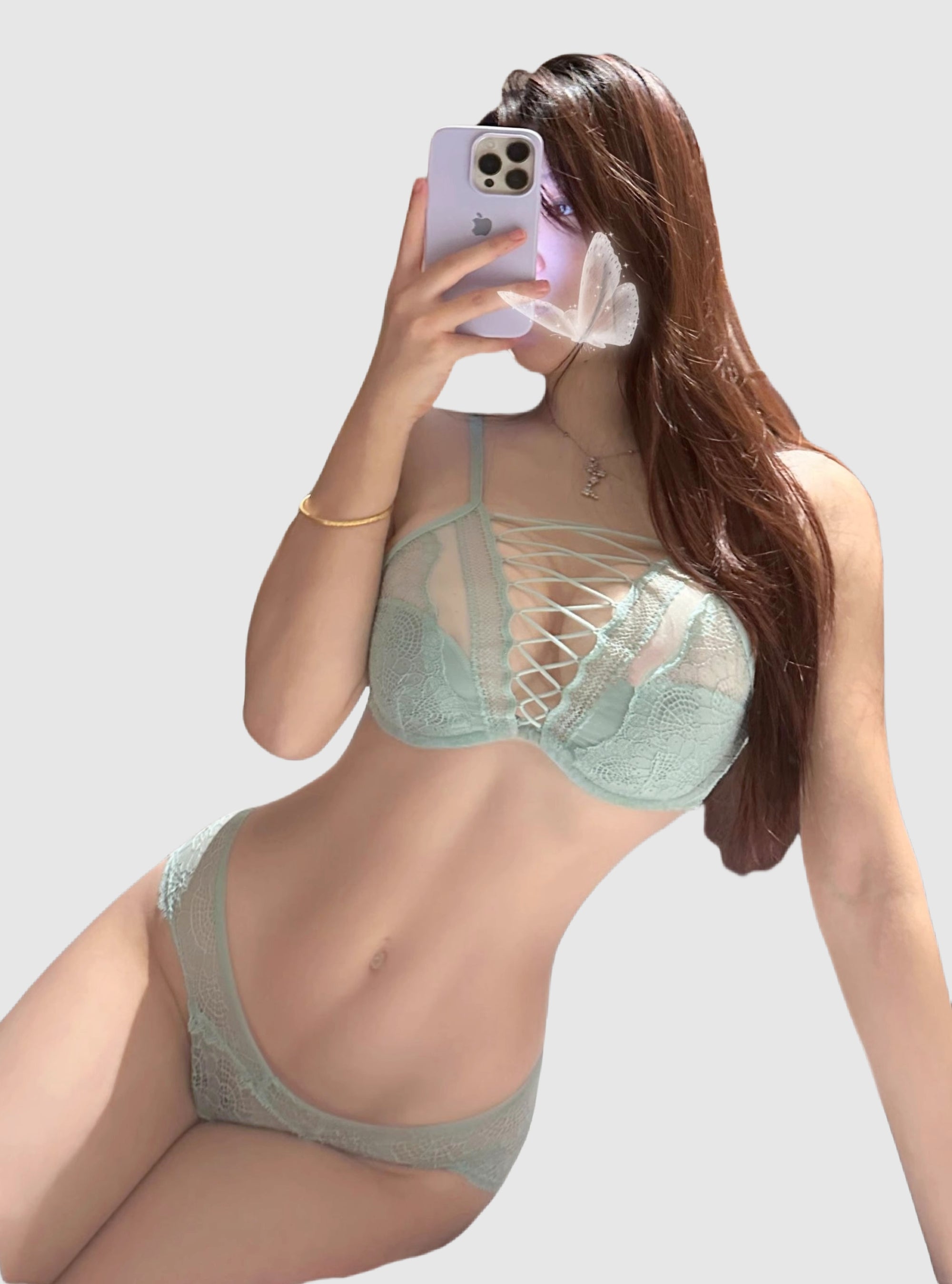 Sexy Lace Push-Up Lingerie with Criss-Cross Straps