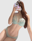Sexy Lace Push-Up Lingerie with Criss-Cross Straps