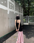 Must-Have Tie-Strap Camisole + Acetate Satin Mermaid Skirt