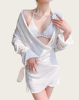 4-Piece Bikini and Shirt Set (Includes Belt)
