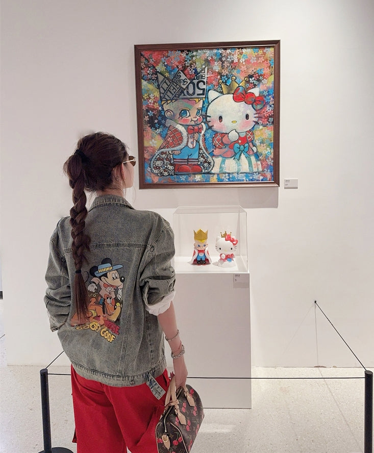 Mickey X Balenciaga Washed Denim Jacket