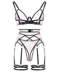 Underwire Sheer Push-Up Bra Multi-Piece Set