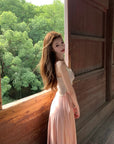 Soft Layered-Style Spliced Camisole Dress