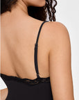 Kardashian-Inspired Slim-Fit Lace Bodysuit