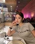 MARKGONG Jennie Style Pearl Dachshund Fitted Tee