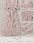 V-Neck Batwing Maxi Dress