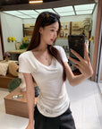 Minimalist V-Neck Fitted Top