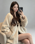 Luxury Faux Mink Fur Jacket
