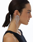 Designer Mesh Tassel Earrings