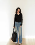 Korean AMTN Upgraded V-Neck Fleece-Lined Base Layer