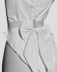 PU Maid Bunny Girl Lingerie Bodysuit (with Fishnet Stockings)