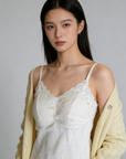French lace camisole with built-in padded cups
