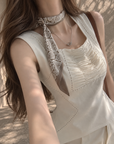 French-Style Slim-Fit Vest Top
