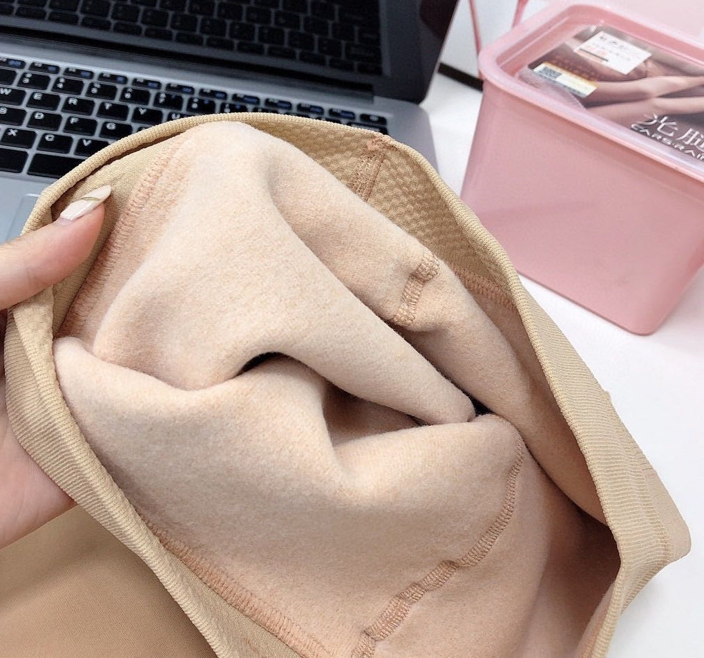 Fleece-lined Faux Skin Stockings