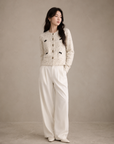 Autumn and Winter Oatmeal Knit Cardigan