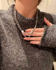 Titanium Steel Personalized Heart Necklace