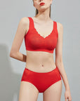 Red BRA Set