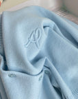 Lake Blue 100% Wool Cardigan