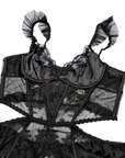 Sensual Lace Backless Bodysuit
