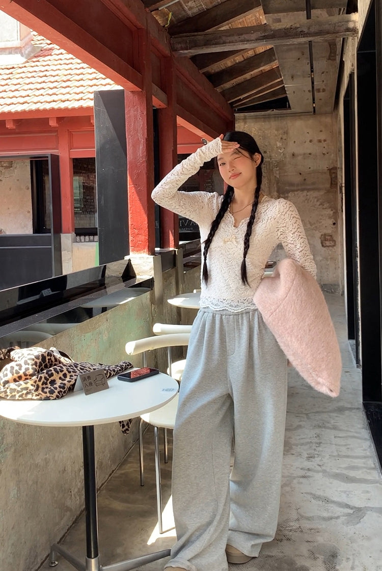 Ultra-Warm Thickened Wide-Leg Pants