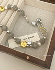 Faux Natural Stone Irregular Design Collarbone Necklace
