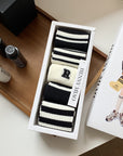Korean High-Quality HENNY MIAO Gift Box Socks (5 Pairs)