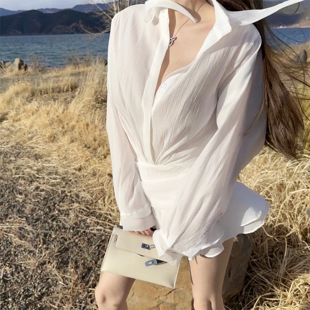 Ethereal Shirt Dress