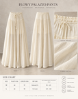 Pleated Waterfall Lyocell Palazzo Pants