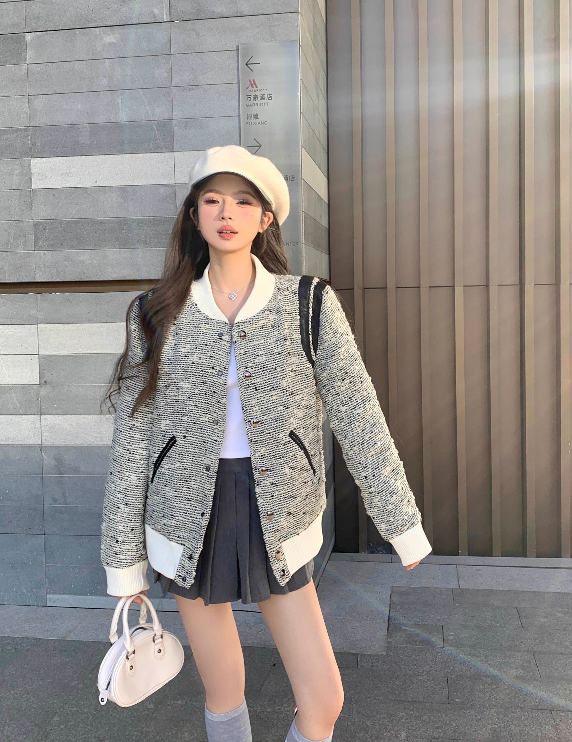 Inspired Quilted Baseball Jacket