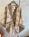 100% Pure Cashmere Oversized Fringe Shawl/Scarf