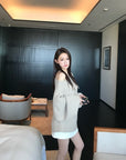Asymmetrical Shoulder Chunky Knit Sweater