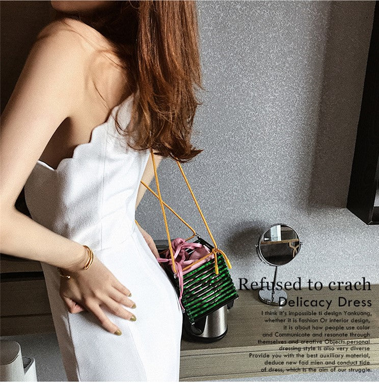 Elegant White High-End Custom Dress