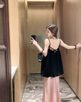 Must-Have Tie-Strap Camisole + Acetate Satin Mermaid Skirt