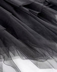 Dark Multi-Layered Irregular Gauze Skirt