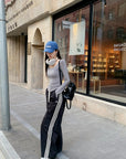 American-Style Striped Eco Cotton Drawstring Lounge Pants