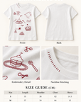 Korean-Inspired Embroidered Cotton Tee