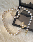 Korean-Inspired Luxury Butterfly Pearl Necklace