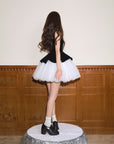 Haute Couture Ballet-Inspired Patchwork Tulle Dress