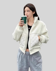 Shearling Patchwork Flight Jacket